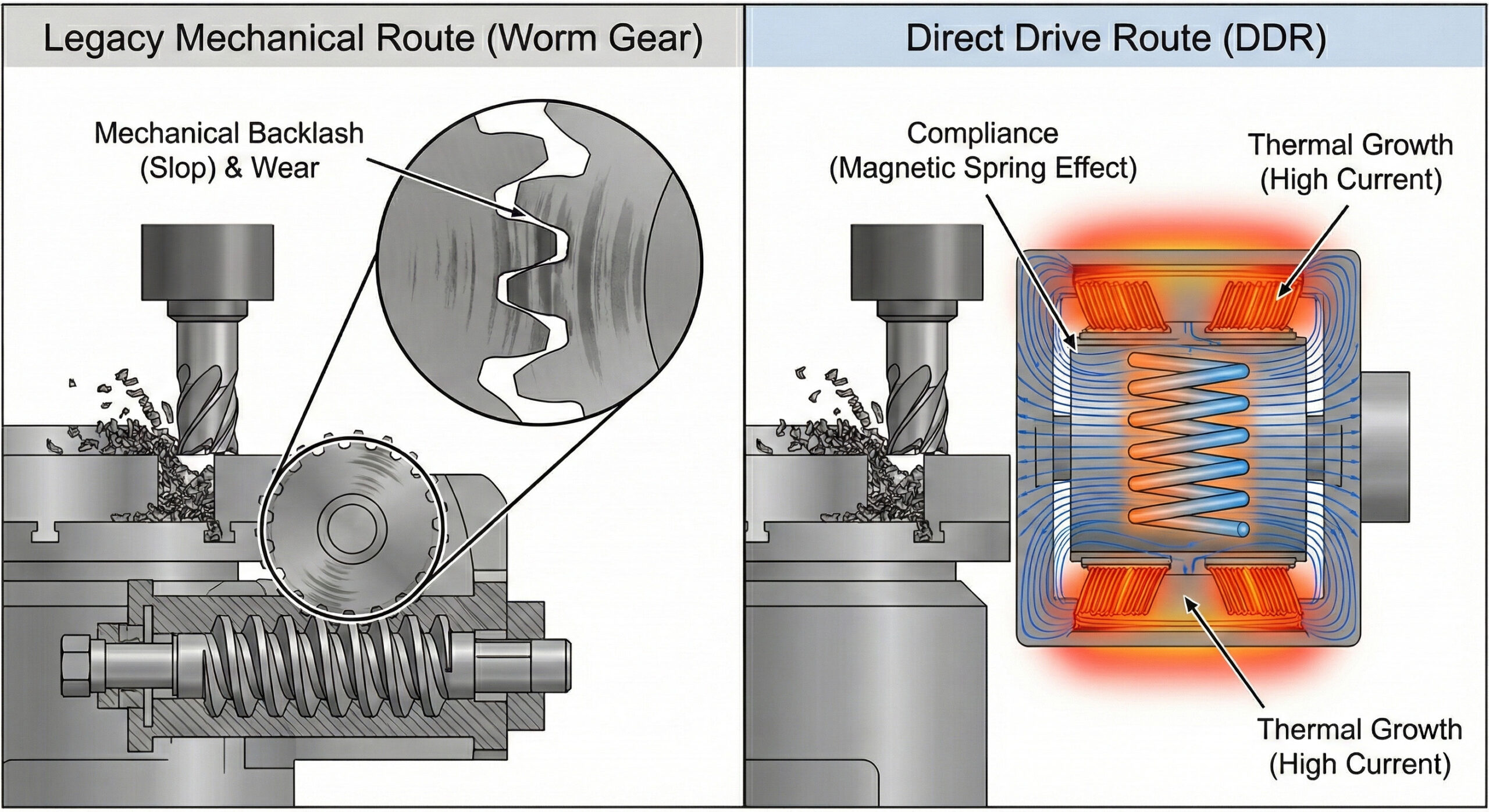 Worm Gear vs Direct Drive Route