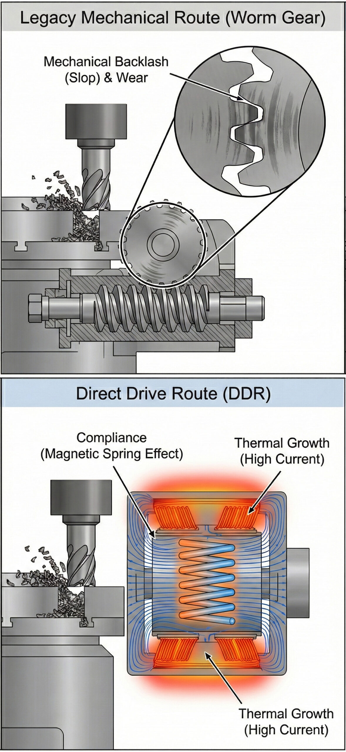 Worm Gear vs Direct Drive Route