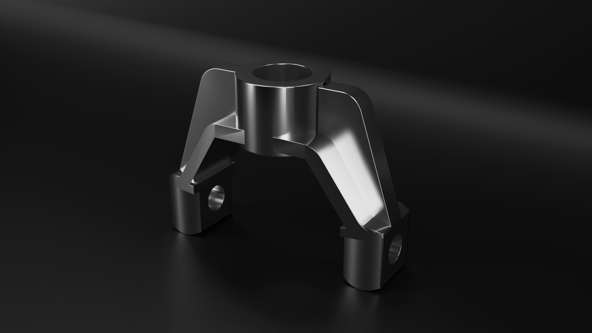 Medical fork component — 3-axis CNC machining
